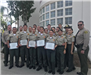 Sheriff Cadets Receiving Certificates From Officers