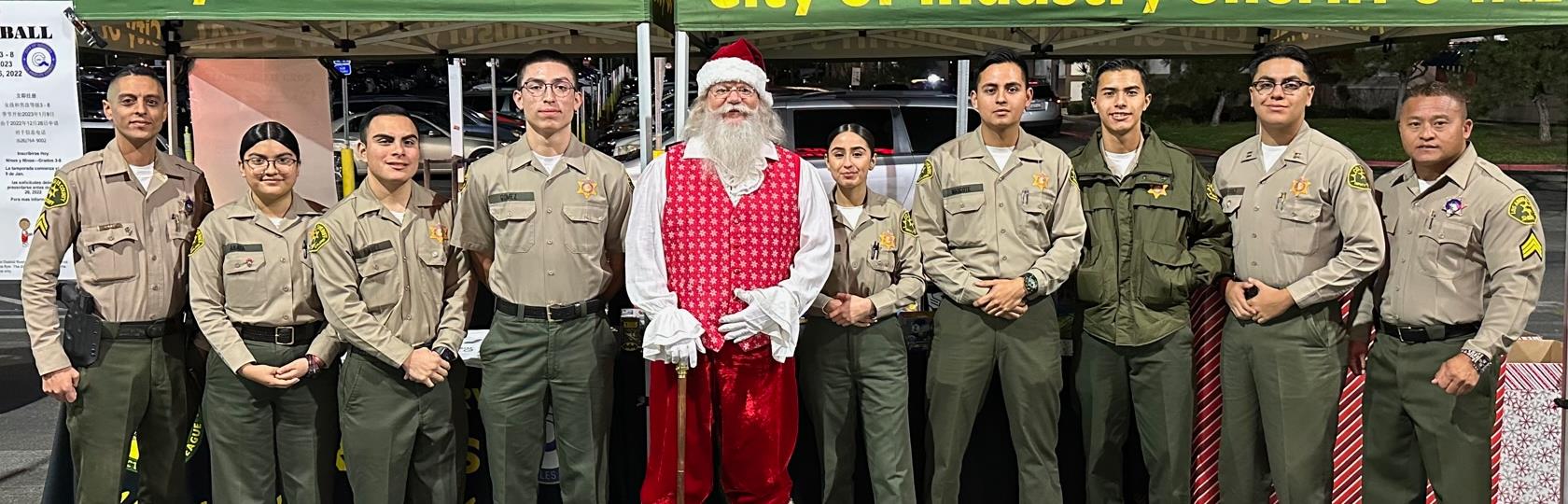 Cadets With Santa at Community Event